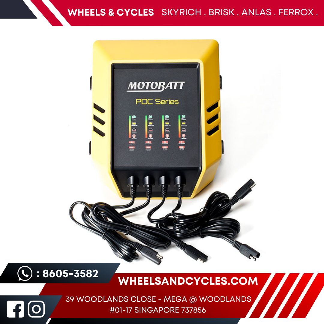 Motobatt QUAD Bank Charger - 4 in 1