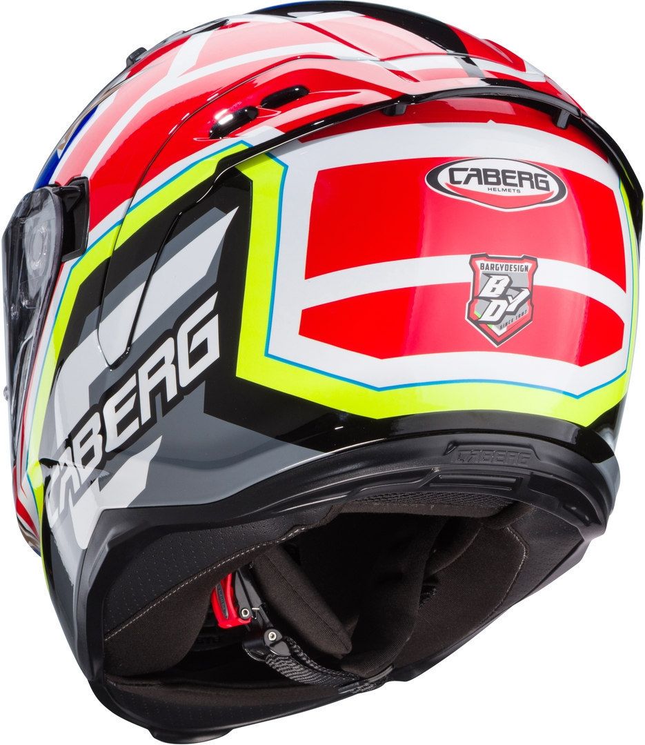 Caberg Avalon X Track Helmet - Yellow Blue Red